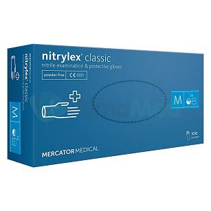 Rękawiczki nitrylowe bezpudrowe nitrylex® classic / 100 szt.