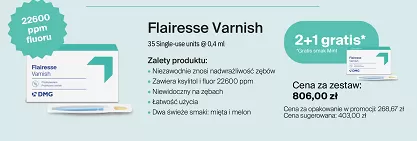 Flairesse Varnish 35 x 0,4ml / 2 + 1 GRATIS
