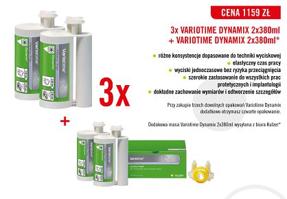 3 x Variotime Dynamix / 2 x 380ml + GRATIS: 1 x Variotime Dynamix / 2 x 380ml