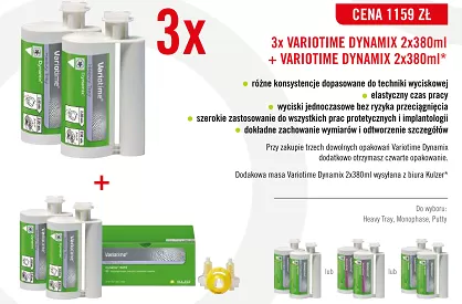 3 x Variotime Dynamix / 2 x 380ml + GRATIS: 1 x Variotime Dynamix / 2 x 380ml