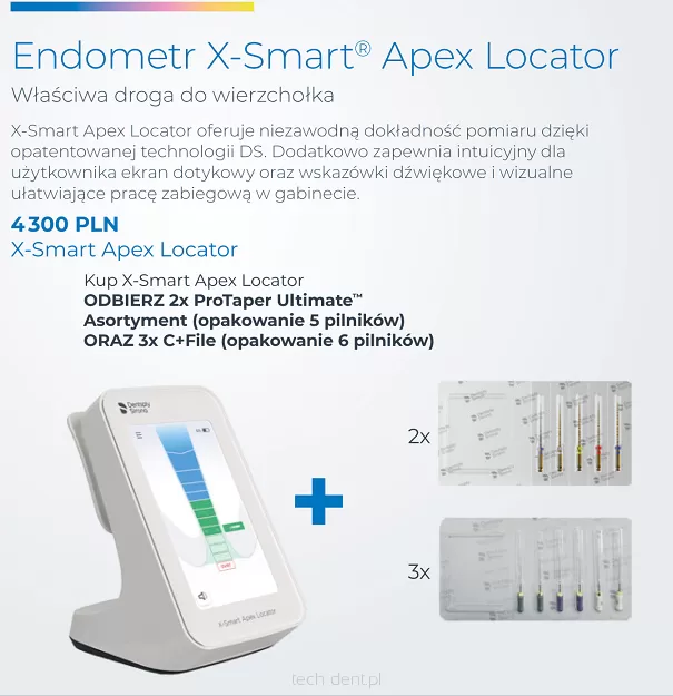 X-Smart Apex Loctor + GRATIS: 2x ProTaper Ultimate Ass. (5 szt.) + 3x C+File Ass. (6 szt.)