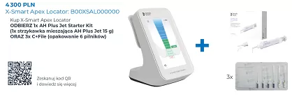 X-Smart Apex Loctor + GRATIS: 1 x AH Plus Starter Kit + 3x C+File Ass. (6 szt.)