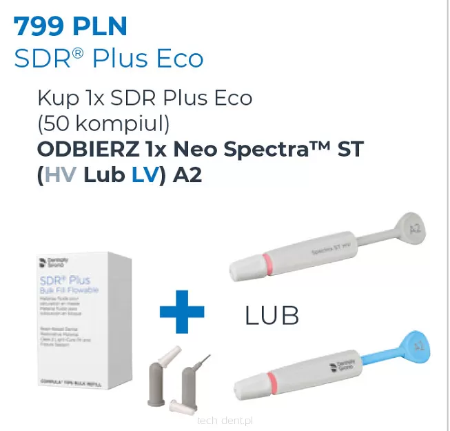 1 x SDR Plus Eco / 50 x 0,25g (Universal) + GRATIS: 1 x Neo Spectra ST A2 (HV lub LV)