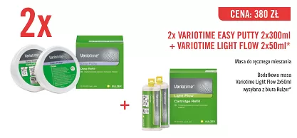 2 x Variotime Easy Putty / 2 x 300ml + GRATIS: 1 x Variotime Light Flow 2 x 50ml