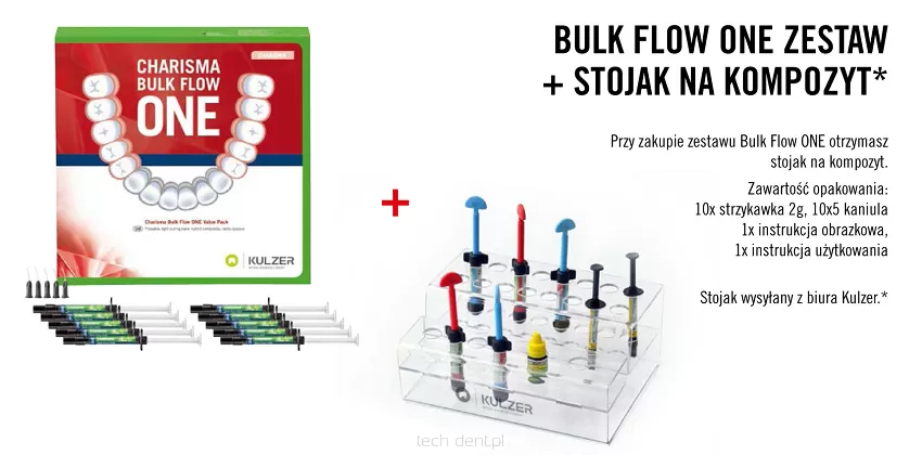 Charisma Bulk Flow One / zestaw 10 x 2g + GRATIS: Stojak na kompozyty
