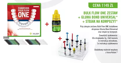 Charisma Bulk Flow One / zestaw 10 x 2g + GRATIS: Gluma Bond Universal 4ml + Stojak na kompozyty