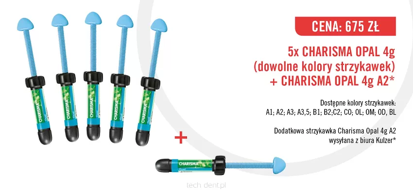 Charisma Opal / 5 x 4g (dowolne kolory) + GRATIS: 1 x Charisma Opal 4g (A2)
