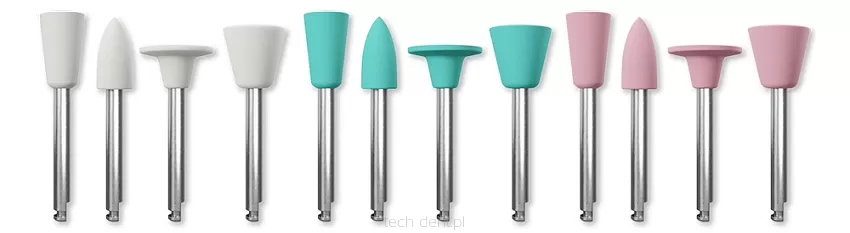 Gumki Kenda do kompozytów, kompomerów i glasjonomerów C.G.I. - 3-stopniowy system gumek / 1 szt.