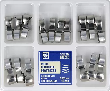 Matryce kształtki samozaciskowe metalowe na przedtrzonowce / 16 szt.