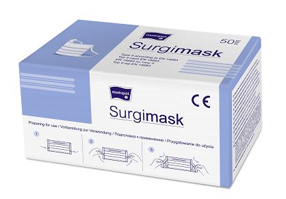 Maseczki chirurgiczne Surgimask 3-warstwowe / opak. 50 szt.