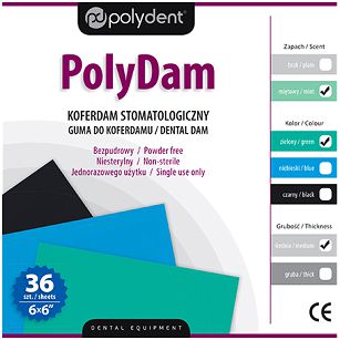 Gumy do koferdamu PolyDam / 36szt.