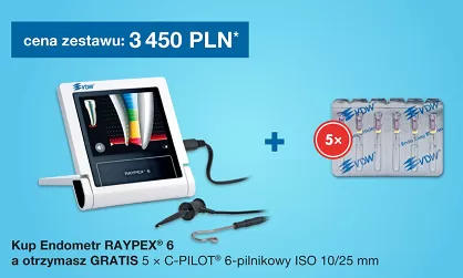 Endometr Raypex 6 + GRATIS: 5 x Pilniki C-Pilot 10/25mm (6 szt.)