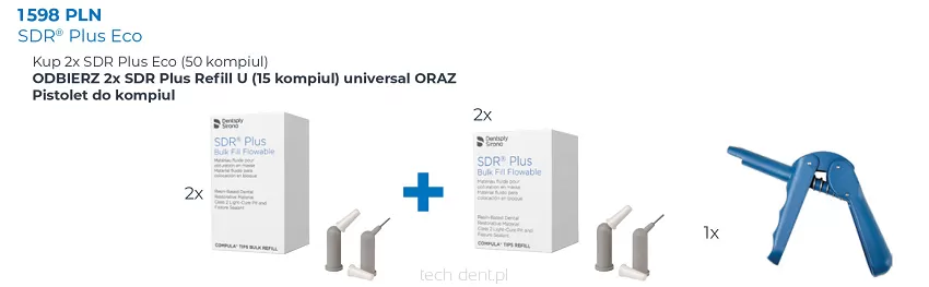 2 x SDR Plus Eco / 50 x 0,25g (Universal) + GRATIS: 2 x SDR Plus 15 x 0,25g (Universal) + pistolet do kompiul