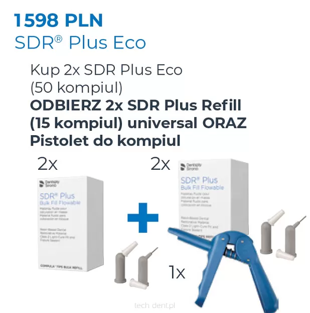 2 x SDR Plus Eco / 50 x 0,25g (Universal) + GRATIS: 2 x SDR Plus 15 x 0,25g (Universal) + pistolet do kompiul