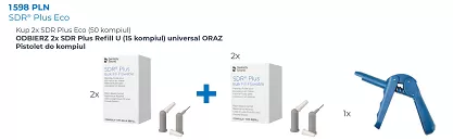 2 x SDR Plus Eco / 50 x 0,25g (Universal) + GRATIS: 2 x SDR Plus 15 x 0,25g (Universal) + pistolet do kompiul