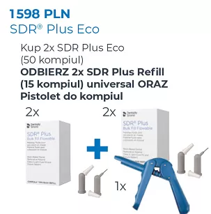 2 x SDR Plus Eco / 50 x 0,25g (Universal) + GRATIS: 2 x SDR Plus 15 x 0,25g (Universal) + pistolet do kompiul
