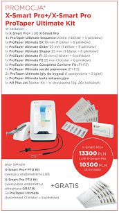 Mikrosilnik endodontyczny X-Smart Pro+ / X-Smart Pro + ProTaper Ultimate Kit + GRATIS: 3 x ProTaper Ultimate 5 szt. (Ass.)