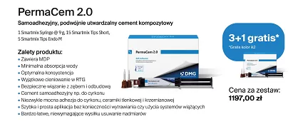 PermaCem 2.0 / 3 x Smartmix 9g + 1 x GRATIS (kolor A2)
