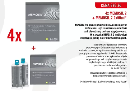 4 x Memosil 2 / 2 x 50ml + GRATIS: 1 x Memosil 2 / 2 x 50ml