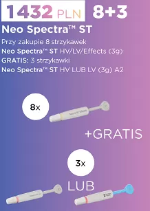 Neo Spectra ST / uzup. 8 x 3g (dowolne kolory) + GRATIS: 3 x Neo Spectra ST HV lub LV 3g (A2)