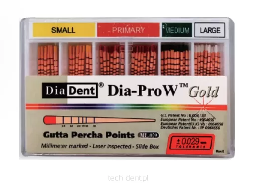 Gutaperka WaveOne Dia-Pro W Gold Diadent / 60 szt.